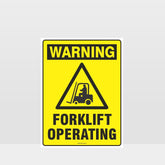 Custom Signs Outdoor Metal,Warning Forklifts Operating Sign